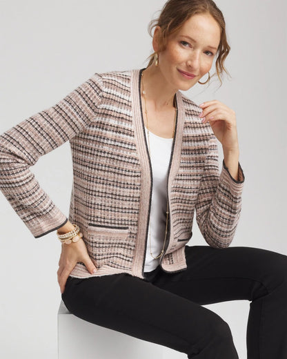 Sunset Abstract Sweater Jacket - Chico's