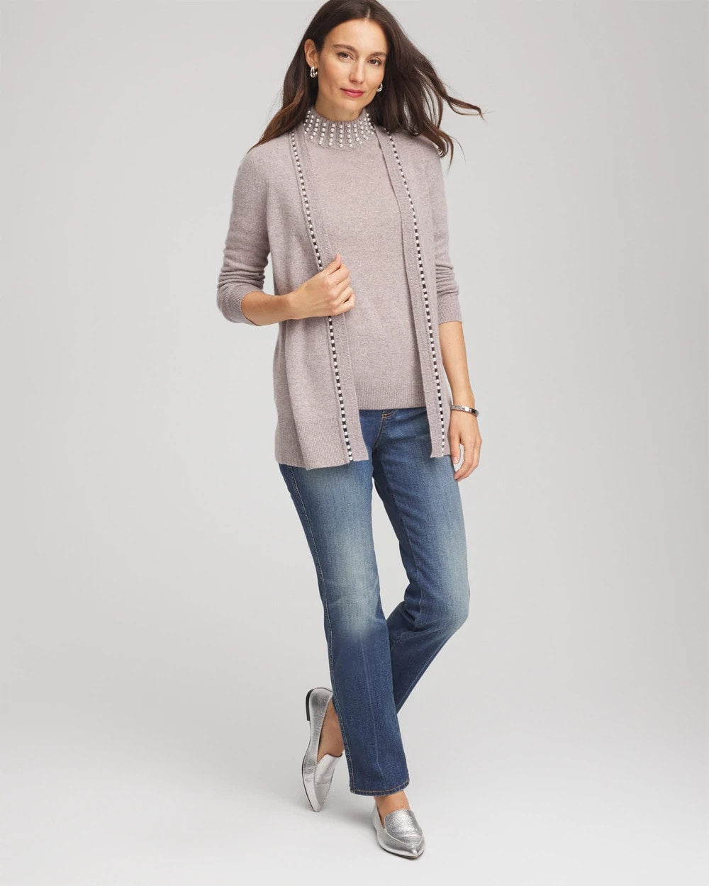 Cashmere Pearl Mockneck Sweater - Chico's