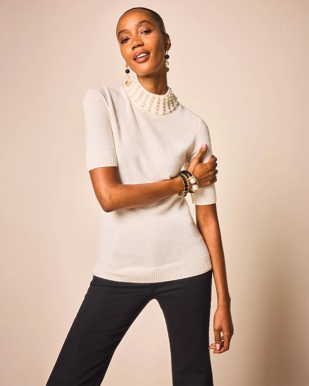 Cashmere Pearl Mockneck Sweater - Chico's