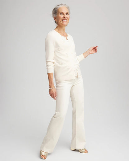 Embellished Crewneck Cardigan - Chico's