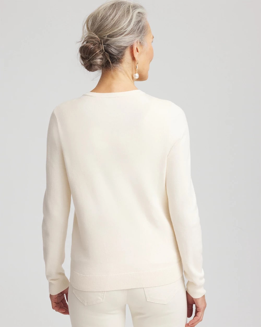 Embellished Crewneck Cardigan - Chico's