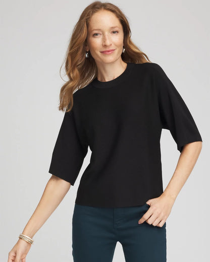 Dolman Sleeve Crew Neck Pullover Sweater - Chico's