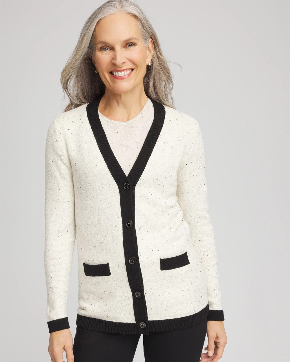 Tipped Lady Jacket Cardigan - Chico's