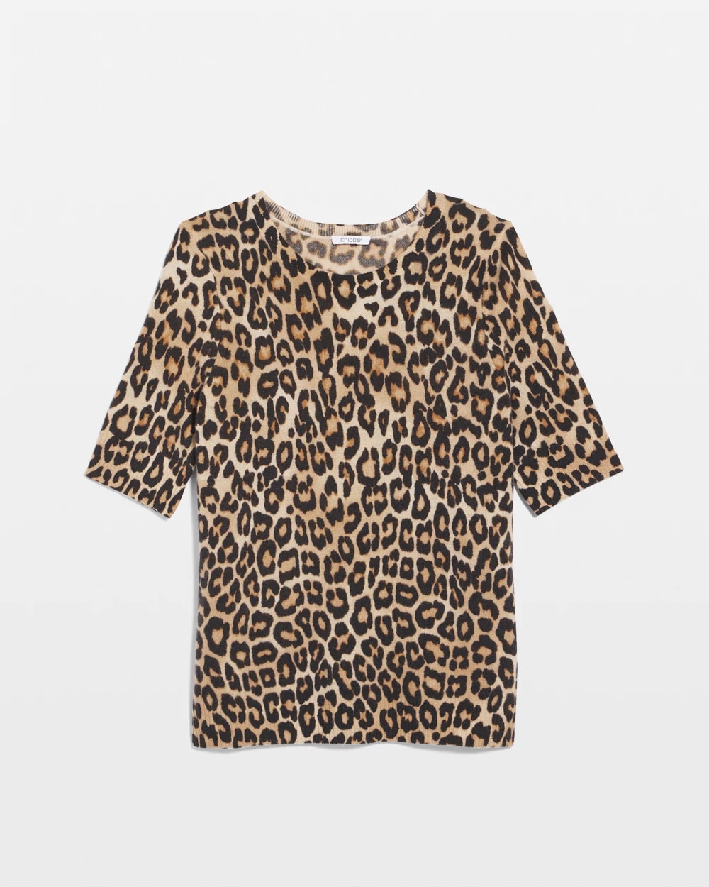 Cashmere Animal Elbow-Sleeve Pullover - Chico's
