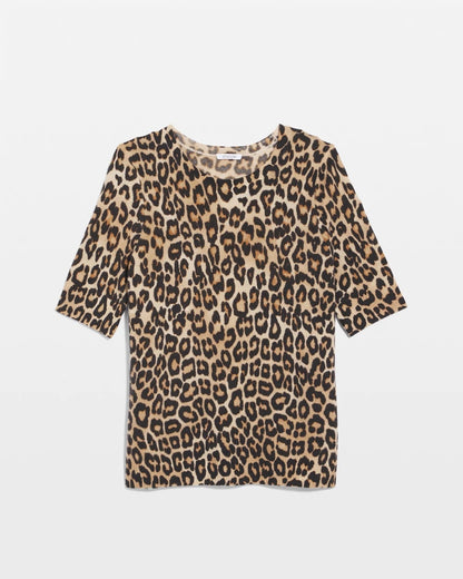 Cashmere Animal Elbow-Sleeve Pullover - Chico's