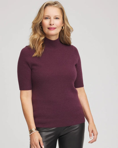 Cashmere Elbow-Sleeve Sweater - Chico's