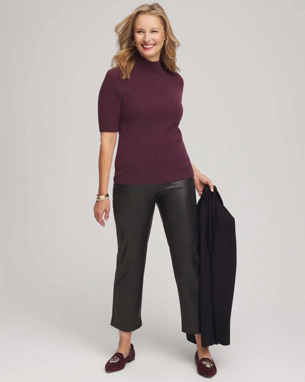 Cashmere Elbow-Sleeve Sweater - Chico's