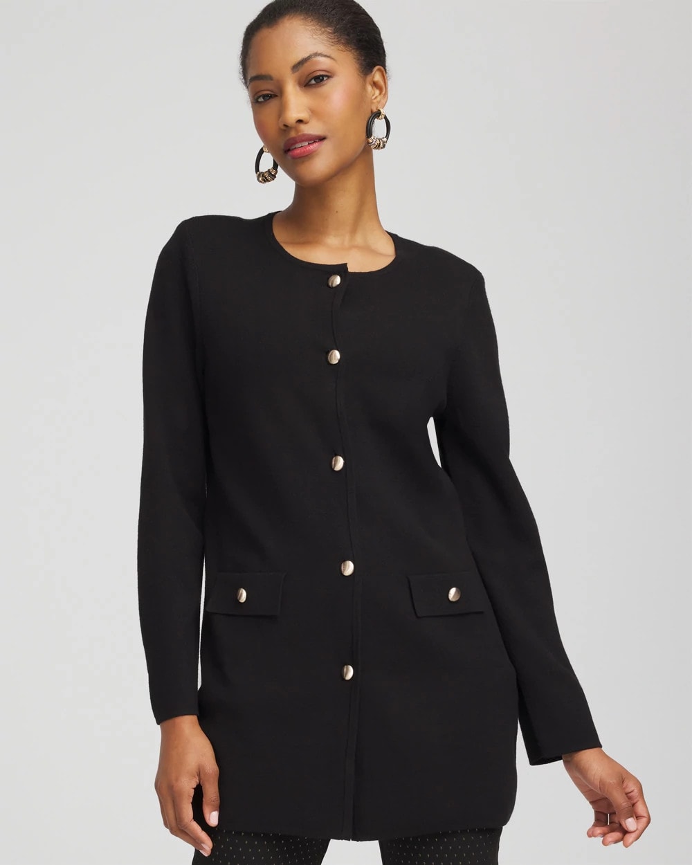 Button-Down Crewneck Coatigan - Chico's