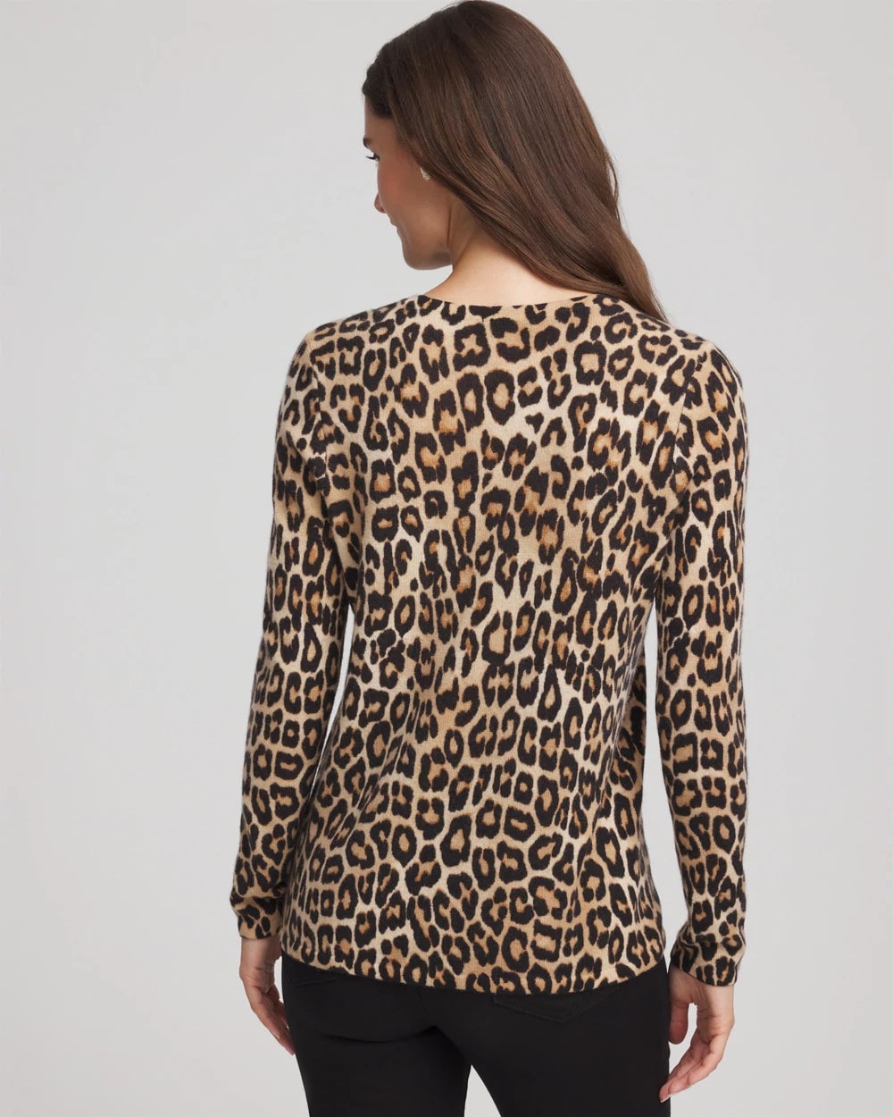 Cashmere Animal Long-Sleeve Pullover Sweater - Chico's