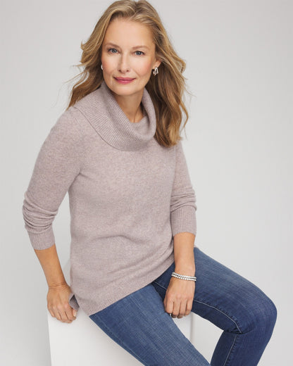 Cowlneck Cashmere Pullover Tunic - Chico's