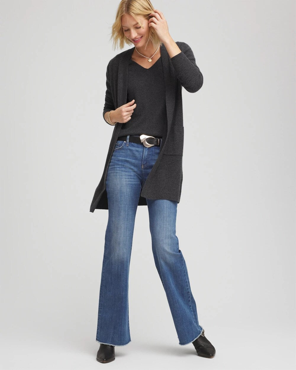Relaxed V-Neck Cashmere Sweater - Chico's