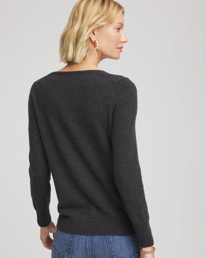 Relaxed V-Neck Cashmere Sweater - Chico's