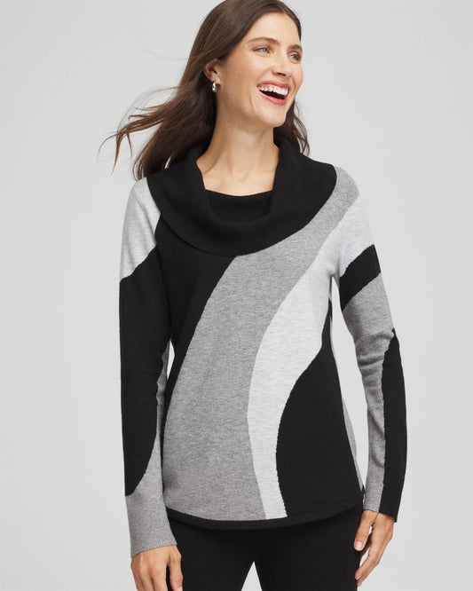 Zenergy® Luxe Intarsia Cowlneck Top - Chico's