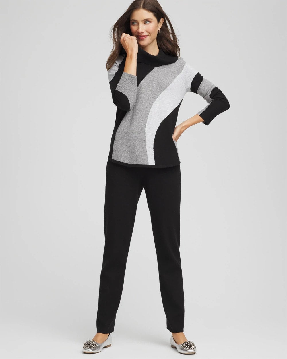 Zenergy® Luxe Intarsia Cowlneck Top - Chico's
