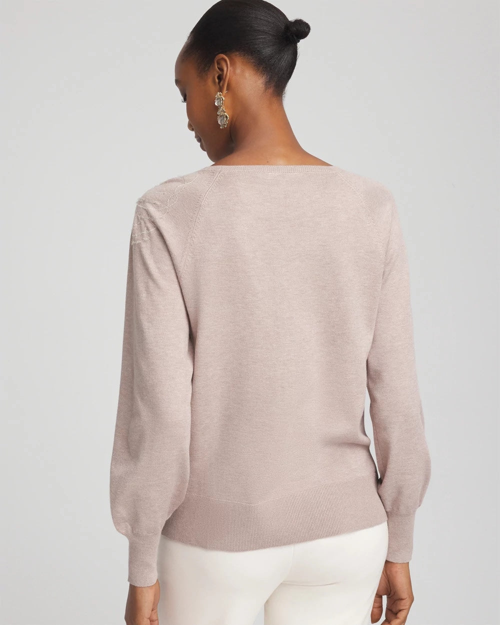 Embroidered Pull-Over Boatneck Sweater - Chico's