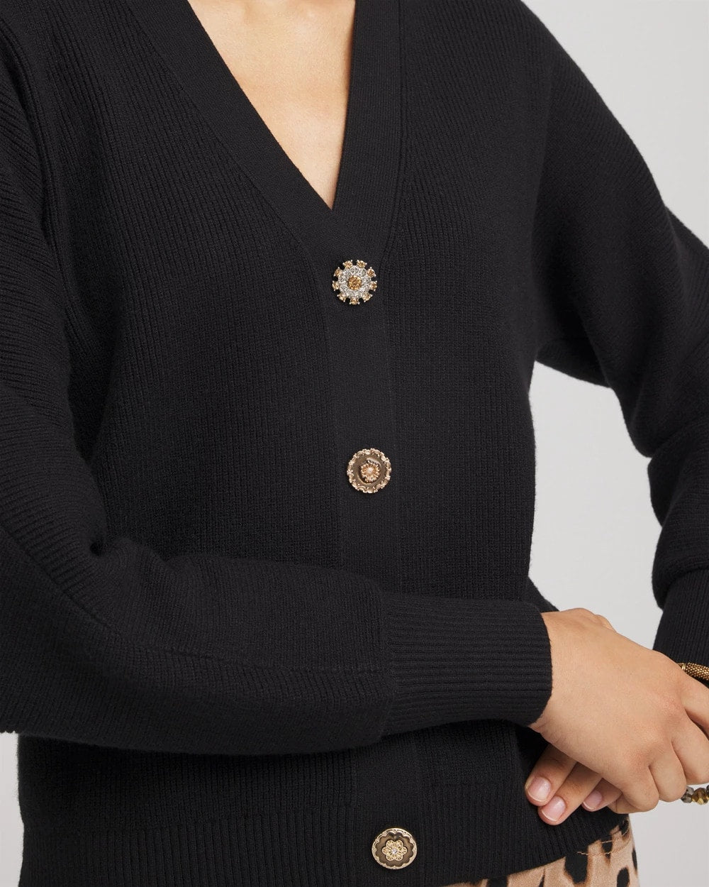 Relaxed-Fit Button-Front Cardigan - Chico's