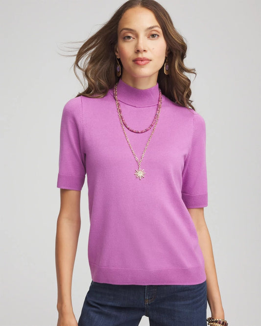 Ella Elbow Sleeve Mockneck Sweater - Chico's
