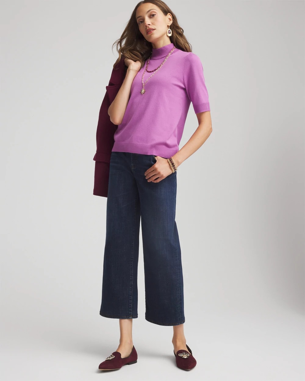 Ella Elbow Sleeve Mockneck Sweater - Chico's