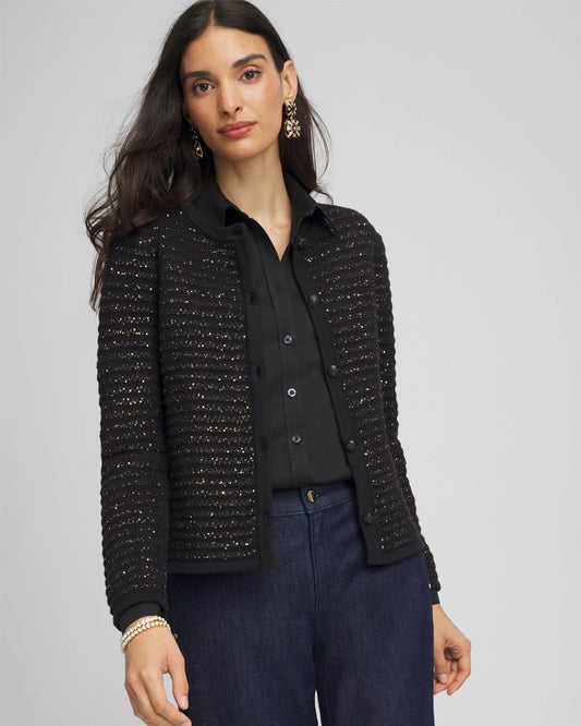 Shine Cropped Cardigan - Chico's