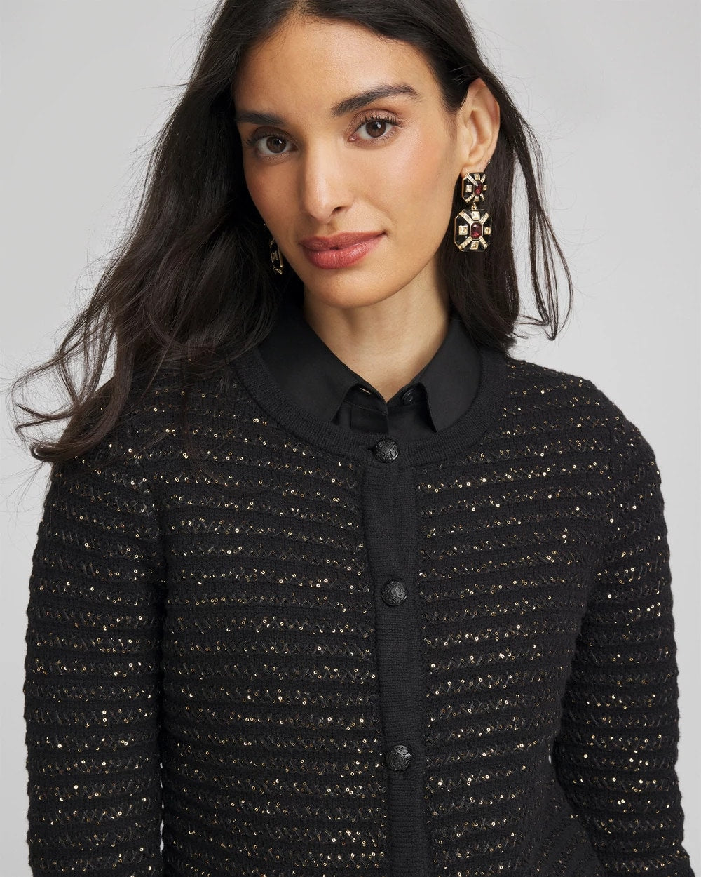 Shine Cropped Cardigan - Chico's