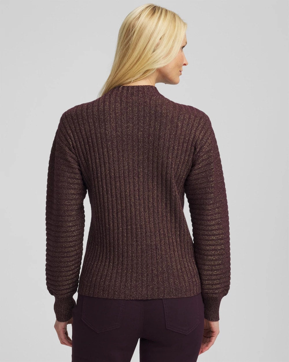Metallic Ribbed Pullover - Chico's