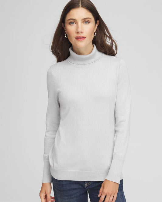 Metallic Turtleneck Pullover Sweaters - Chico's