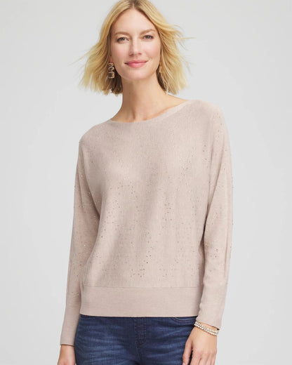 Ella Embellished Dolman Pullover Sweater - Chico's