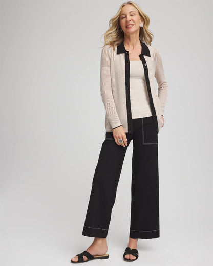 Pointelle Polo Cardigan - Chico's