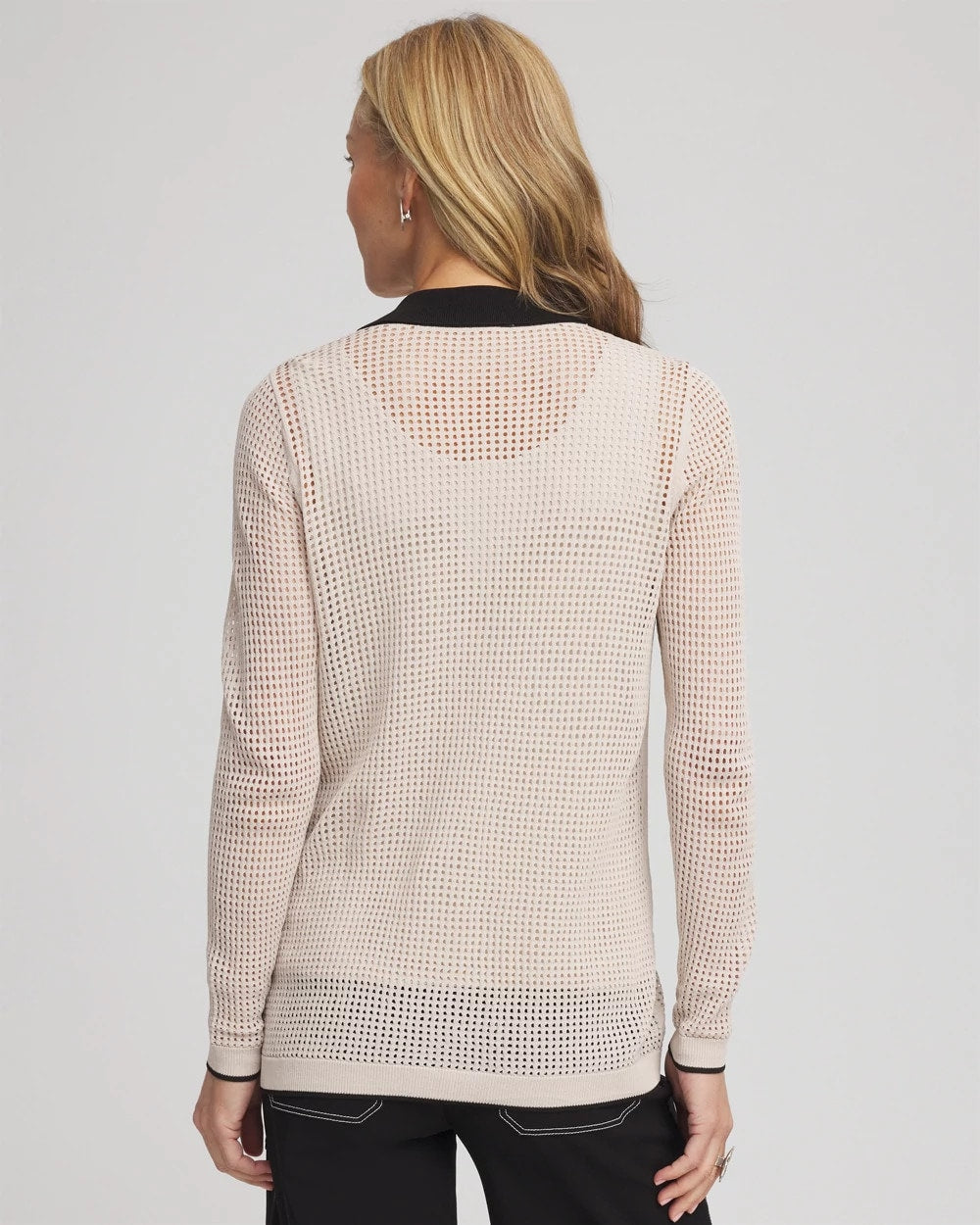 Pointelle Polo Cardigan - Chico's