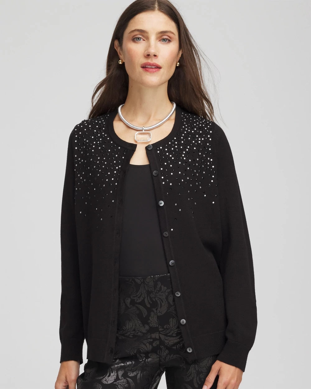 Ombré Rhinestone Cardigan - Chico's