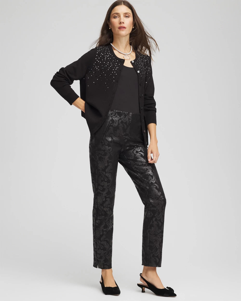 Ombré Rhinestone Cardigan - Chico's