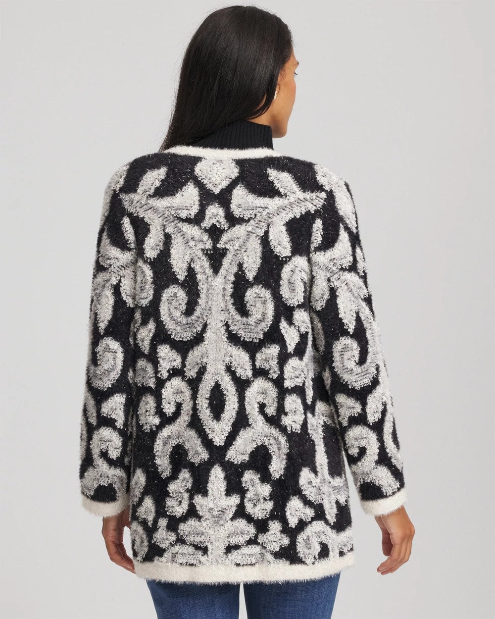 Abstract Fuzzy Cardigan - Chico's