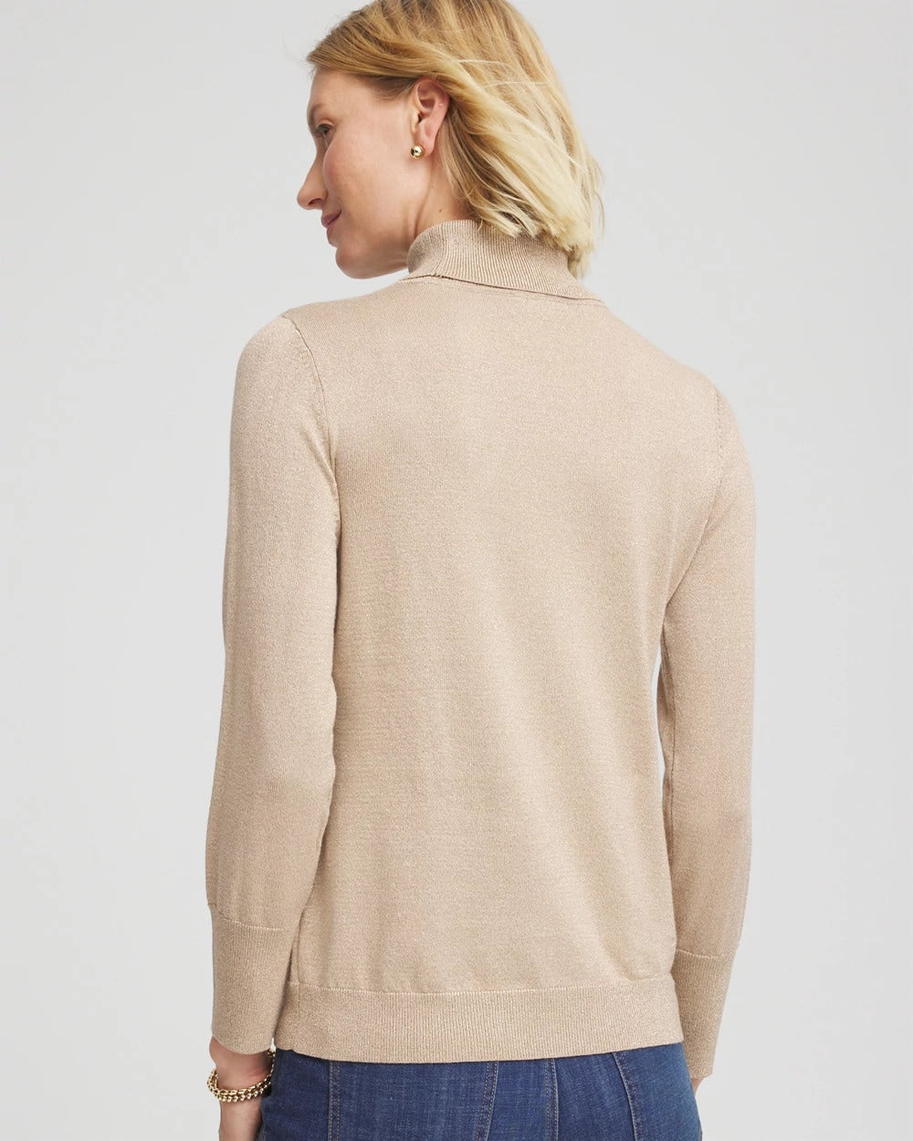 Metallic Turtleneck Pullover Sweater - Chico's