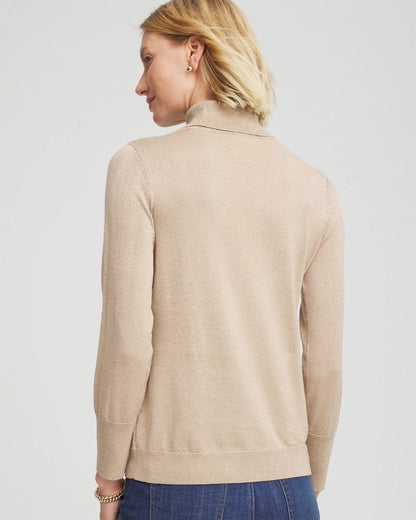 Metallic Turtleneck Pullover Sweater - Chico's