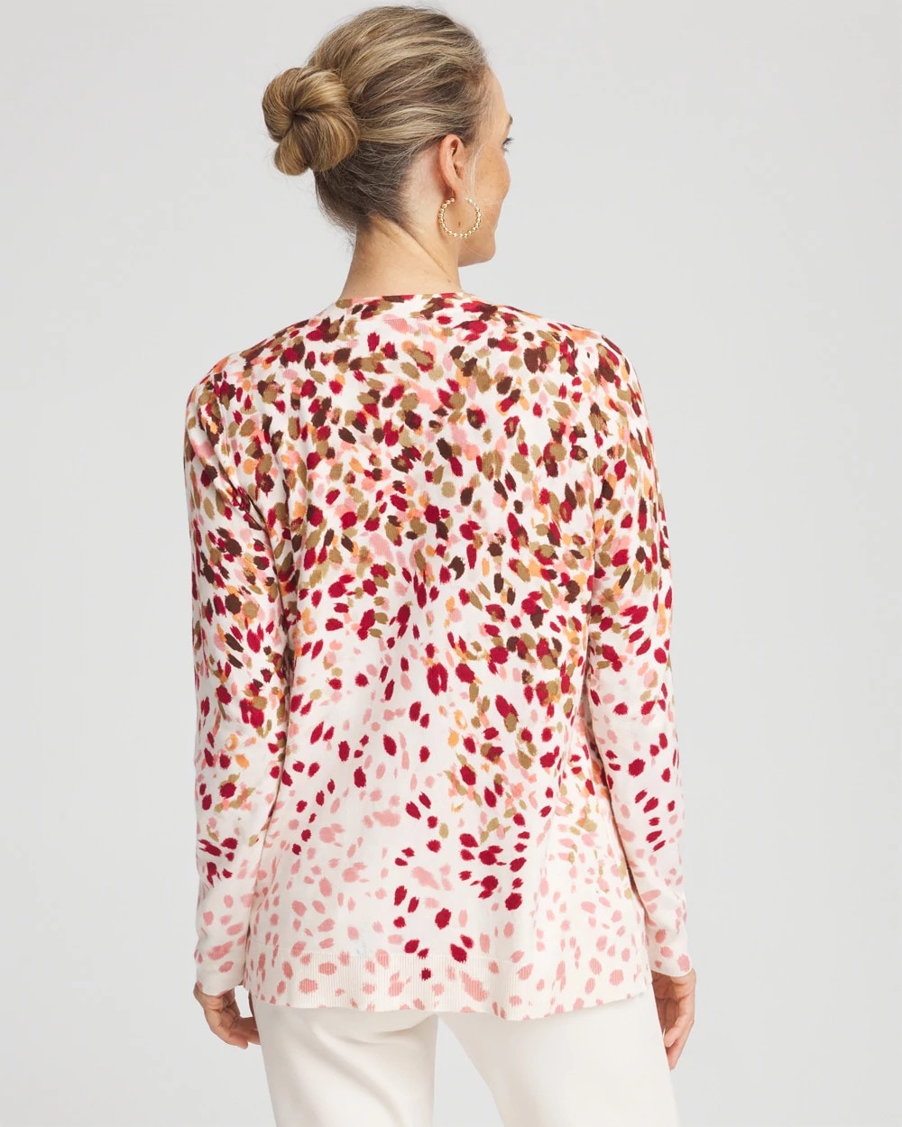 Ombré Printed V-Neck Cardigan - Chico's