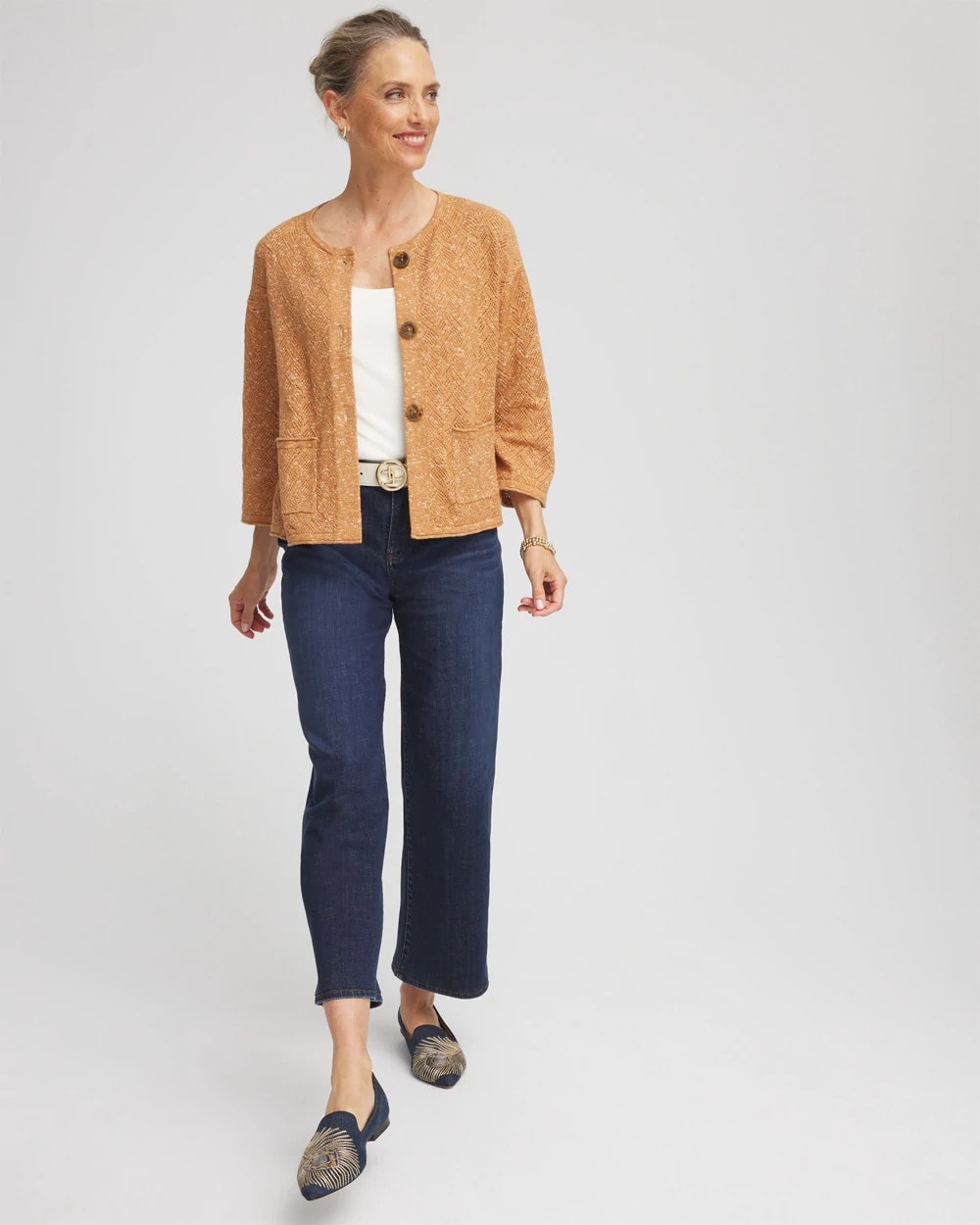 Tweed Cropped Sweater - Chico's