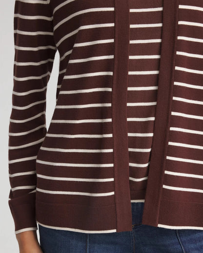 Ella Striped Long-Sleeve Cardigan - Chico's