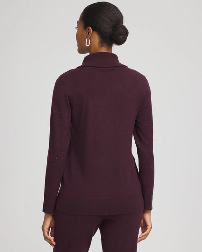 Zenergy® Luxe Diamante Cowlneck Tunic - Chico's