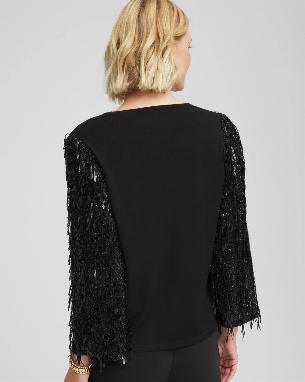 Fringe Sequins Pullover Sweater - Chico's