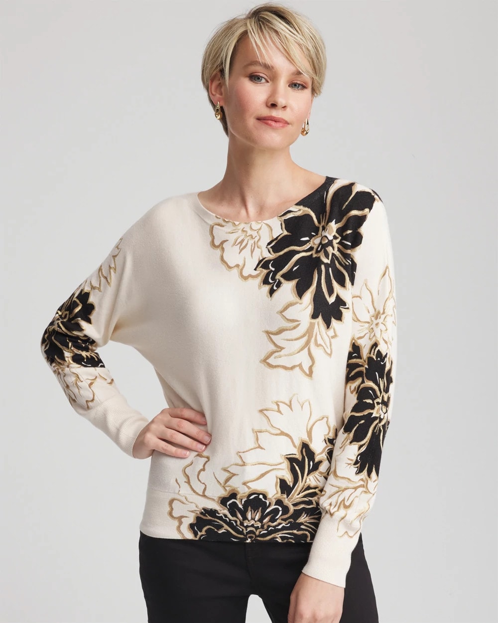 Ella Dolman Artisanal Pullover Sweater - Chico's