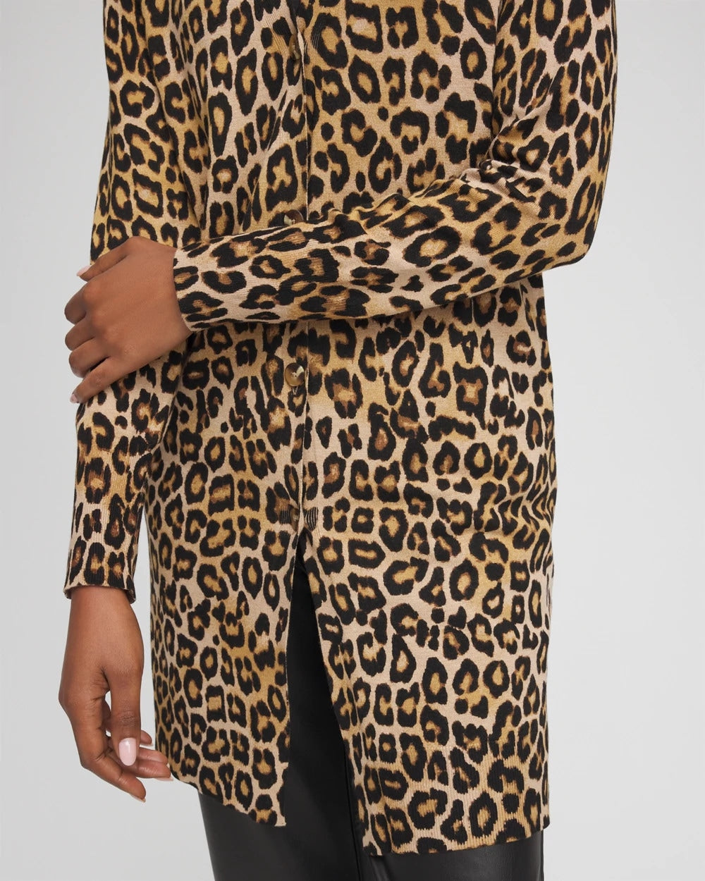 Ella Animal-Print Cardigan Sweater - Chico's