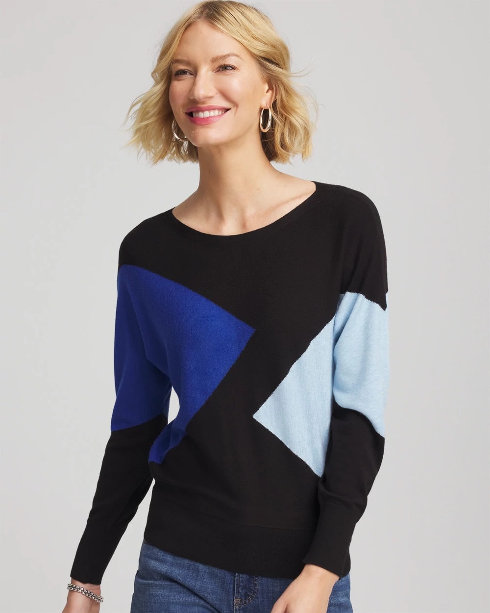 Ella Dolman Intarsia Pullover Sweater - Chico's