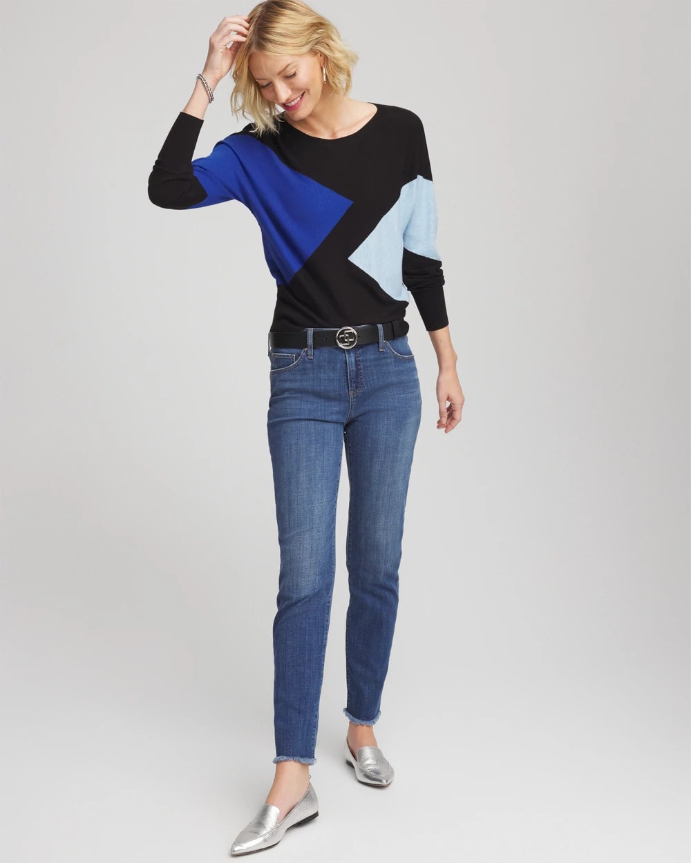 Ella Dolman Intarsia Pullover Sweater - Chico's