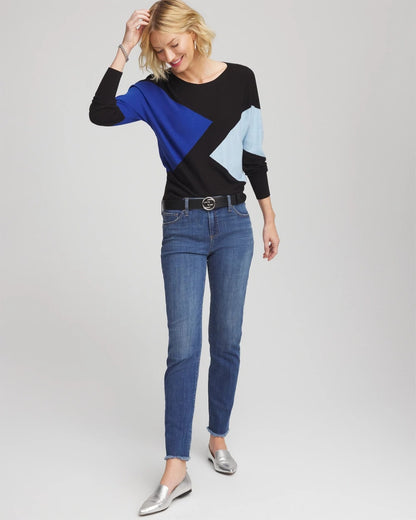 Ella Dolman Intarsia Pullover Sweater - Chico's