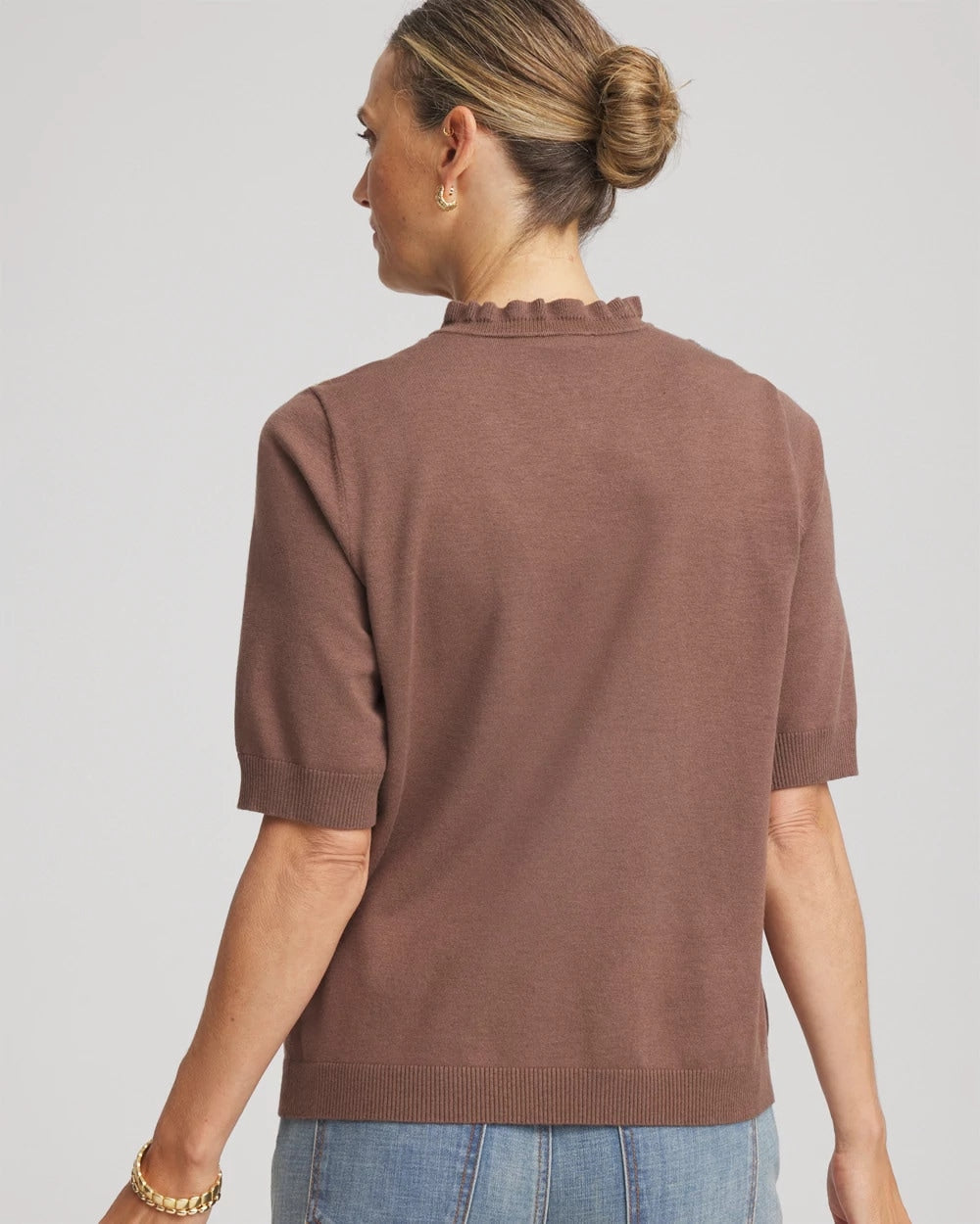 Embroidered Henley Pullover Sweater - Chico's
