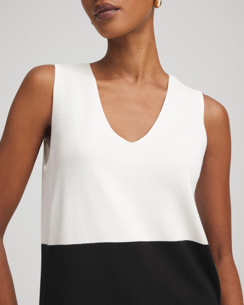 Colorblock V-neck Sweater Tank - Chico's