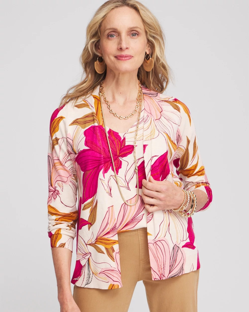 Blooms Long Sleeve Cardigan - Chico's