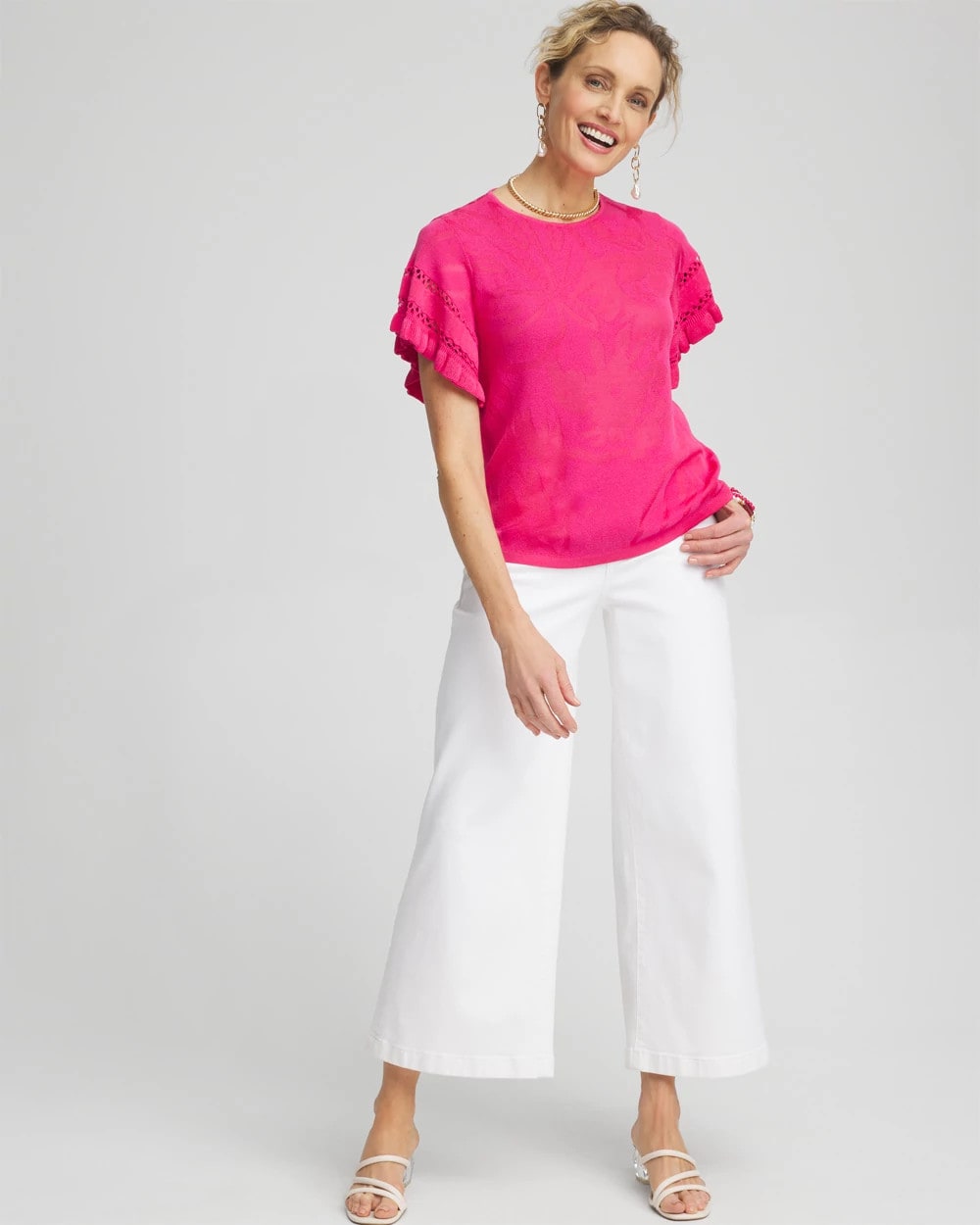 Ruffle Sleeve Pullover Sweater - Chico's