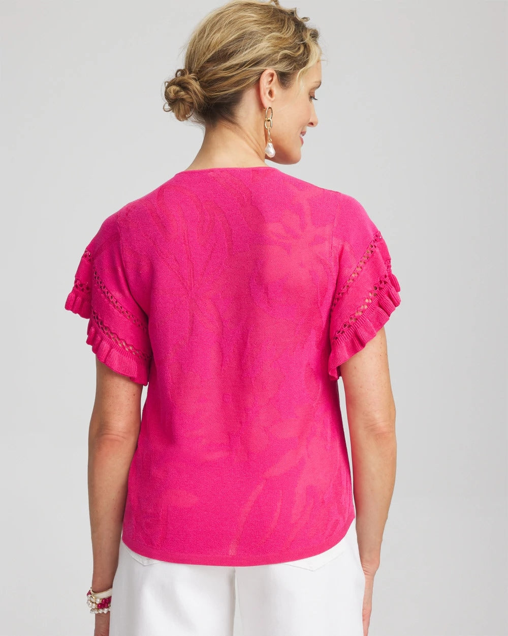 Ruffle Sleeve Pullover Sweater - Chico's