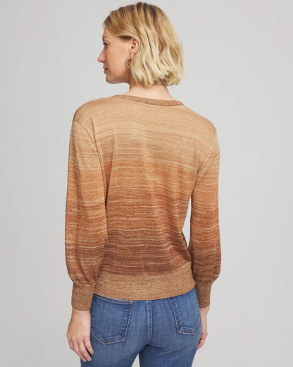 Ombre Metallic Pullover Sweater - Chico's